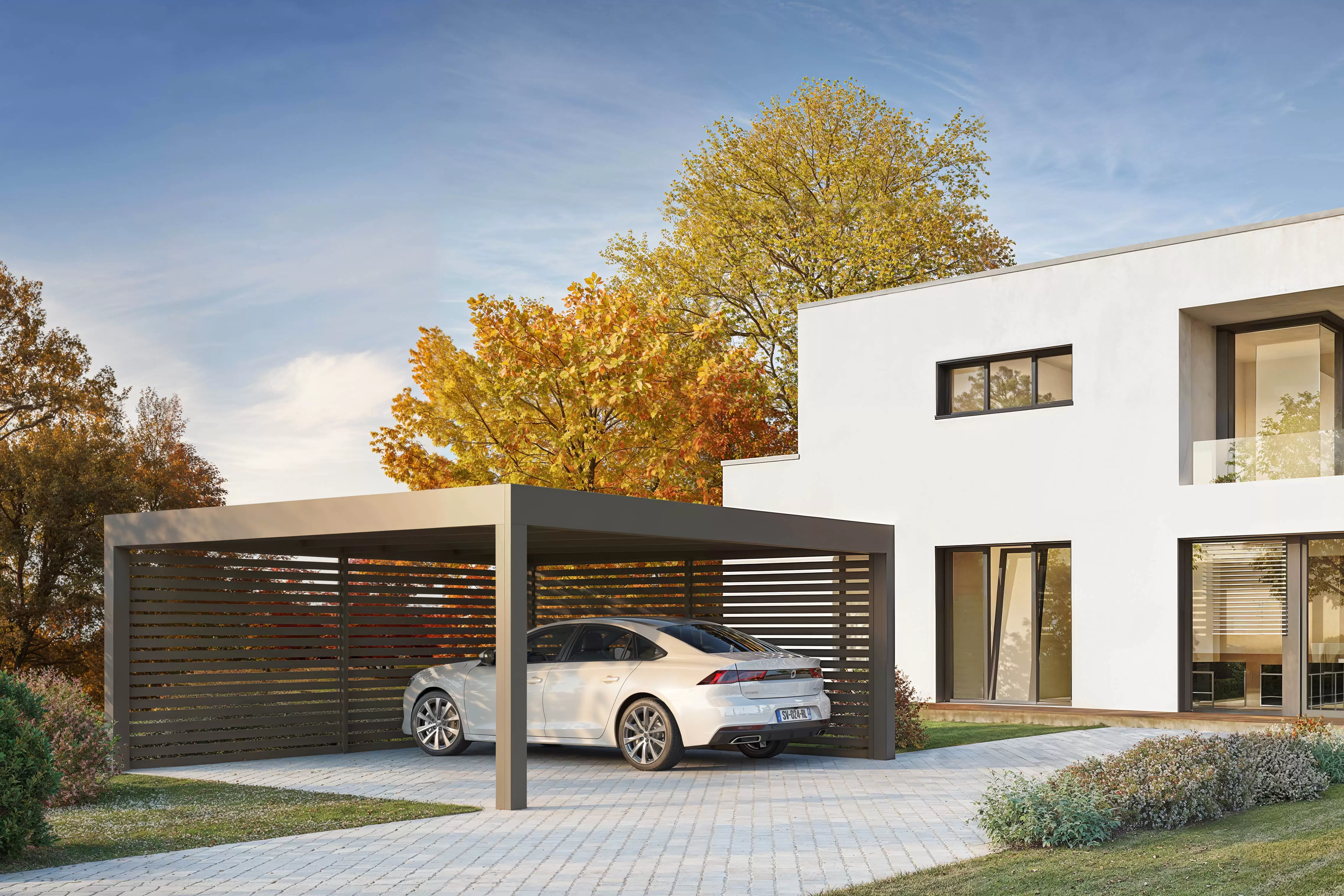 Carport en aluminium sur mesure Carport en aluminium sur mesure