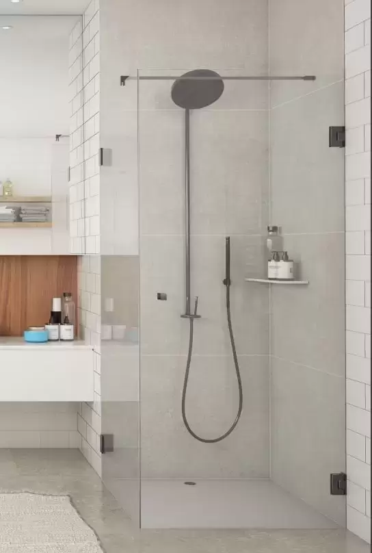 Accessoires pour douche de couleur noire