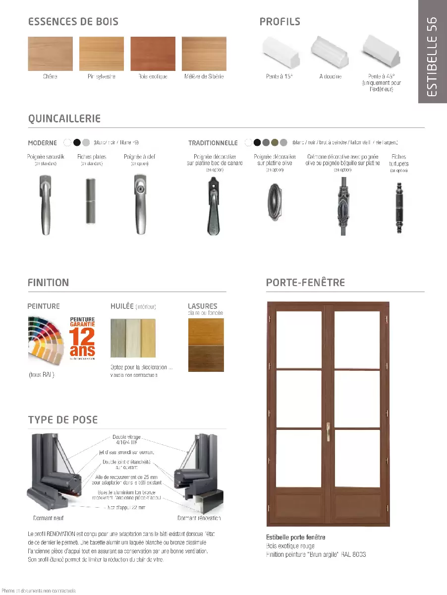 Fenêtre bois Atulam fiche estibelle verso Dutheil Fenêtre bois Atulam fiche estibelle verso Dutheil