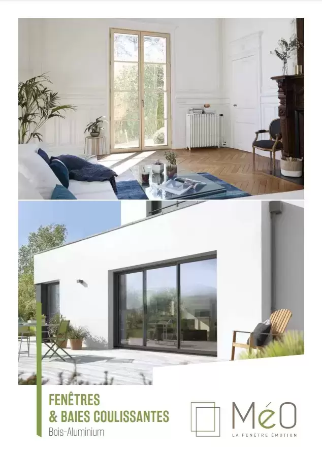 Fenêtre coulissant mixte bois aluminium Meo Fenêtre coulissant mixte bois aluminium Meo