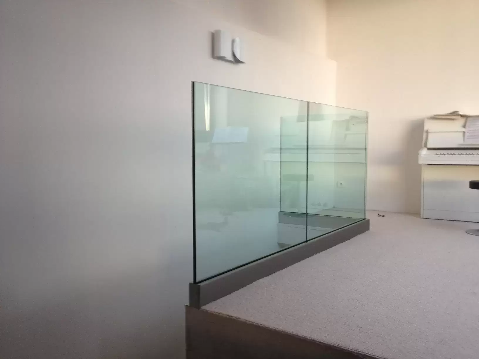 Garde corps en verre pour étage