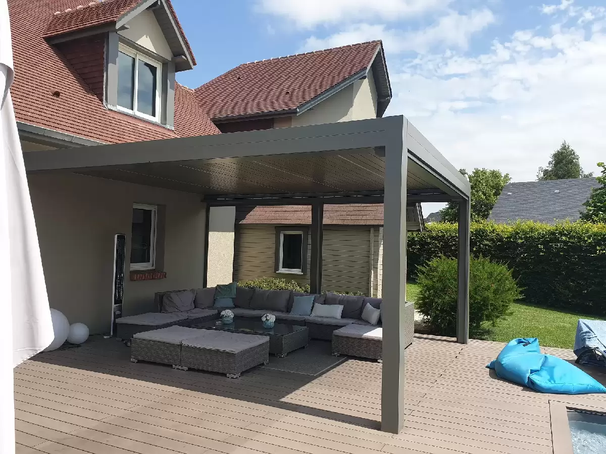 Vérandas, pergolas et SPA - Pergola bioclimatique sur SAINT MARTIN DU VIVIER 76160 Vérandas, pergolas et SPA - Pergola bioclimatique sur SAINT MARTIN DU VIVIER 76160