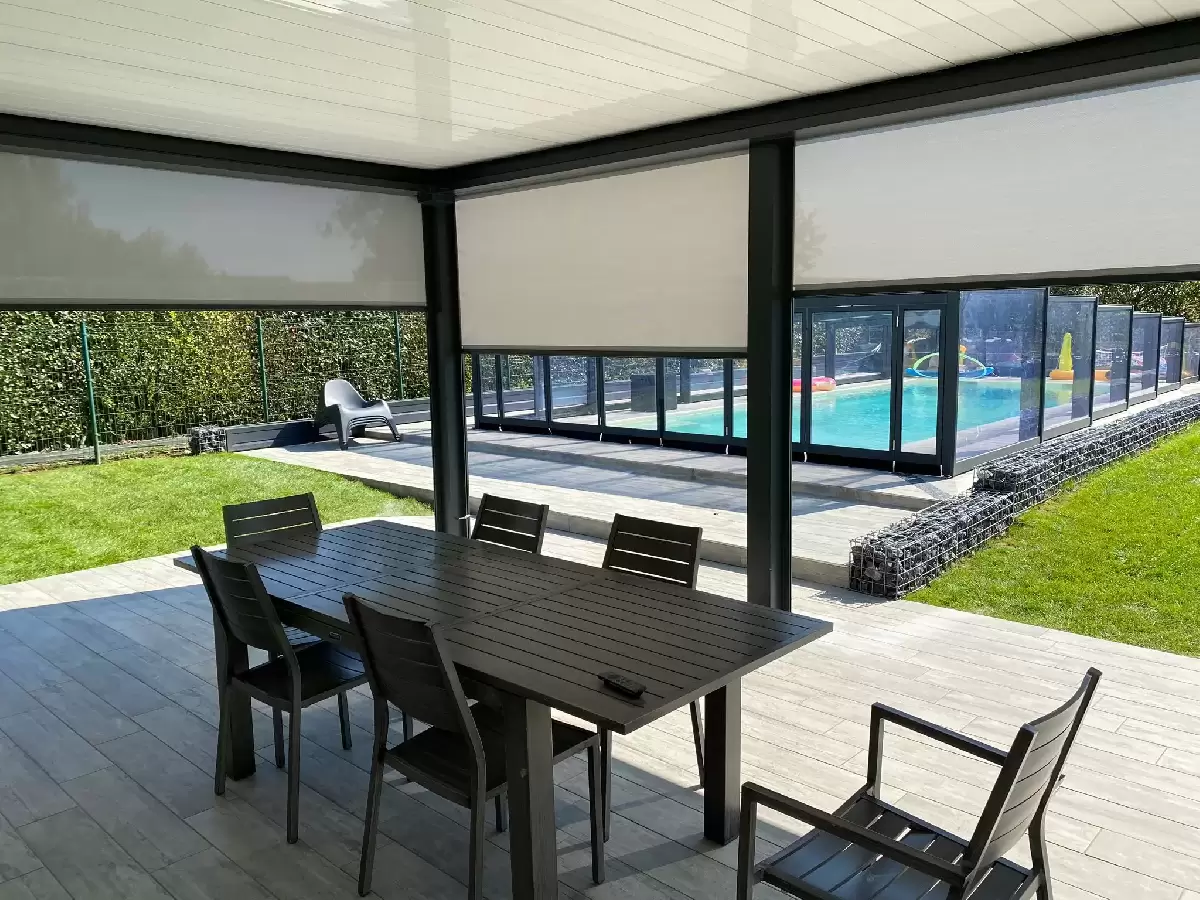 Vérandas, pergolas et SPA - POSE PERGOLA BIOCLIMATIQUE SUR BOSC GUERARD Vérandas, pergolas et SPA - POSE PERGOLA BIOCLIMATIQUE SUR BOSC GUERARD