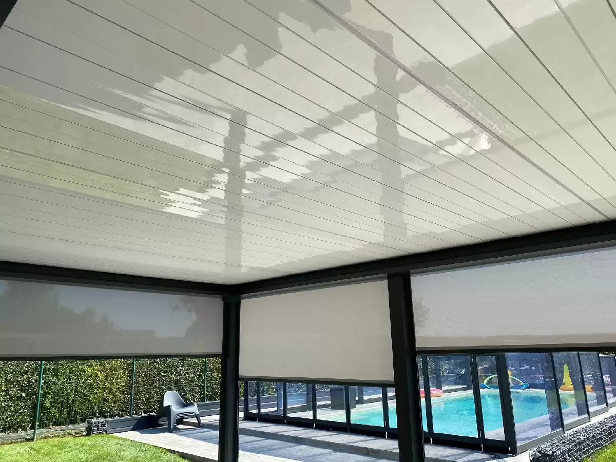 Vérandas, pergolas et SPA - POSE PERGOLA BIOCLIMATIQUE SUR BOSC GUERARD Vérandas, pergolas et SPA - POSE PERGOLA BIOCLIMATIQUE SUR BOSC GUERARD
