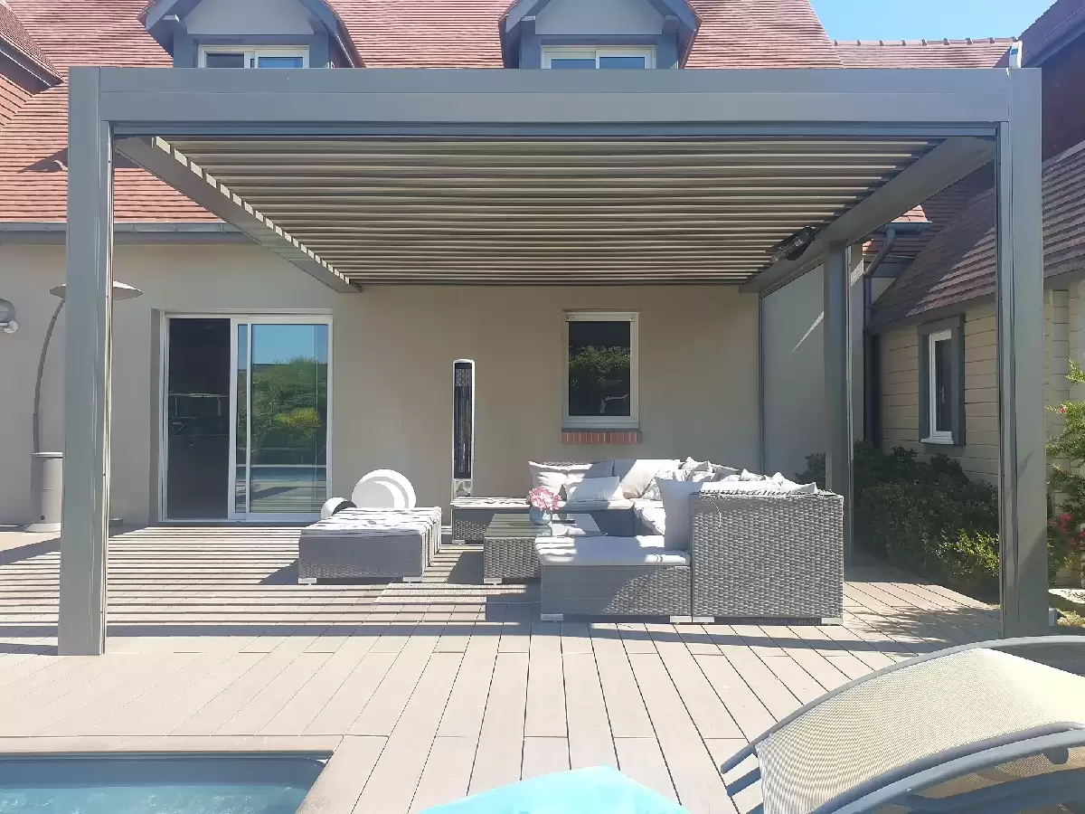 Vérandas, pergolas et SPA - Pergola bioclimatique sur SAINT MARTIN DU VIVIER 76160 Vérandas, pergolas et SPA - Pergola bioclimatique sur SAINT MARTIN DU VIVIER 76160