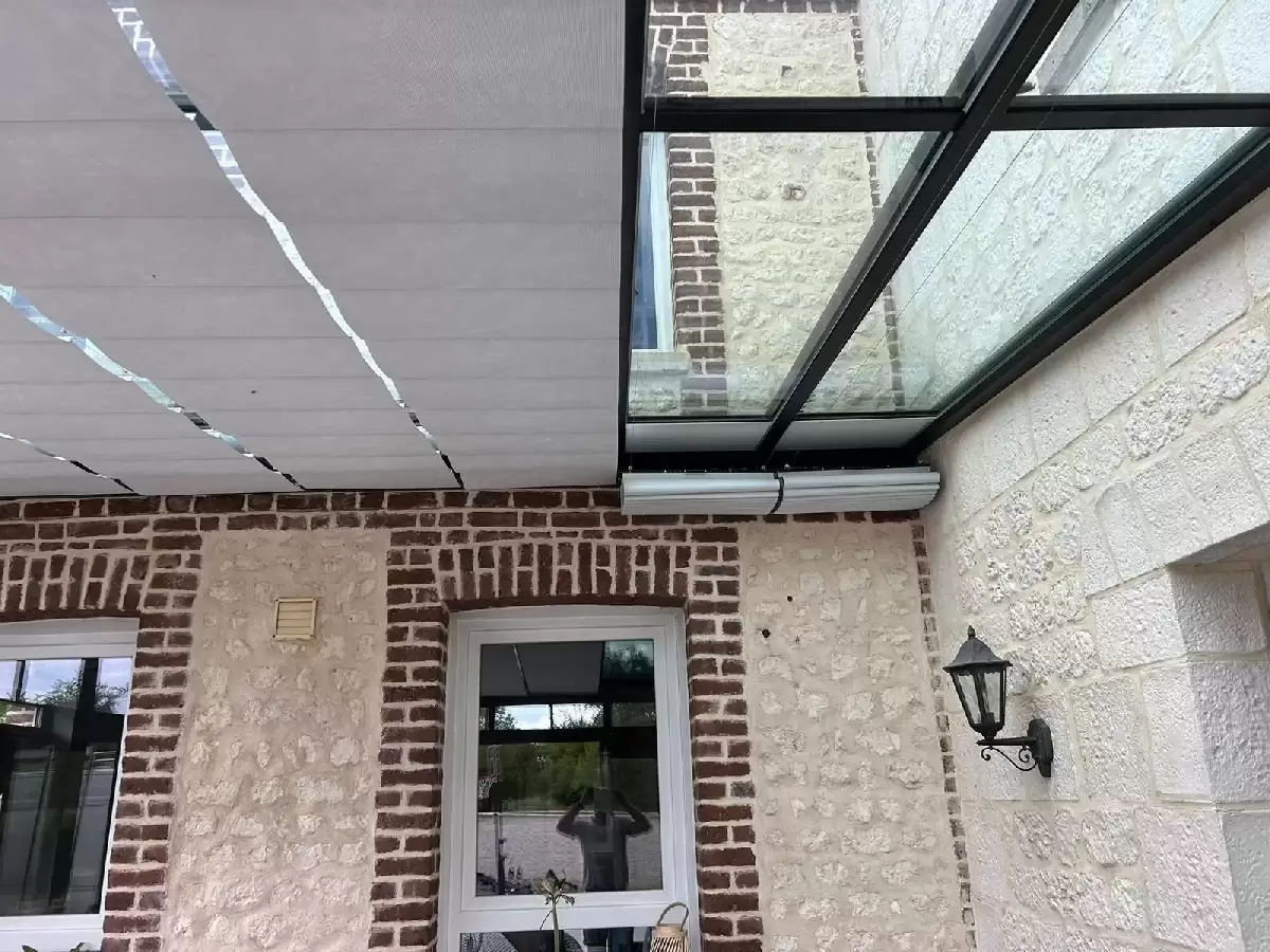 Vérandas, pergolas et SPA - FOURNITURE ET POSE D'UNE VERANDA EN ALUMINIUM SUR BERVILLE Vérandas, pergolas et SPA - FOURNITURE ET POSE D'UNE VERANDA EN ALUMINIUM SUR BERVILLE