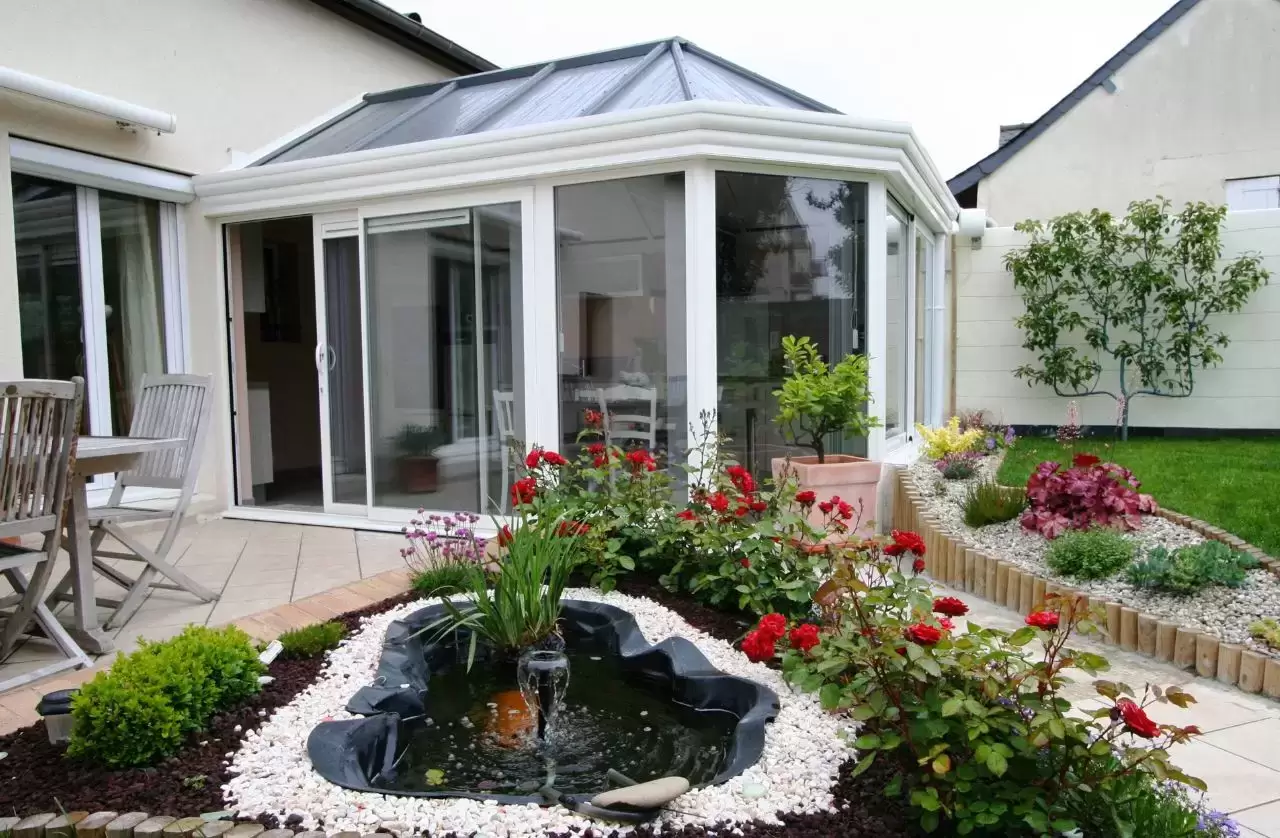 Véranda Victorienne blanche sur mesure Véranda Victorienne blanche sur mesure